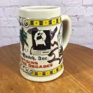 Vintage Anheuser-Busch 1996 Advertising Through The Decades Stein - Brazil